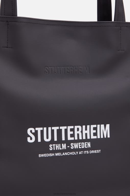 Stutterheim unisexo bolsa de estilista N80T278 accesorios negro