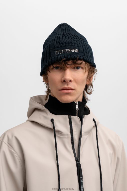 Stutterheim unisexo gorro con logo N80T370 accesorios Armada