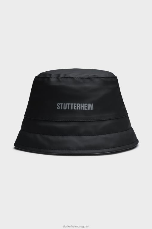 Stutterheim unisexo sombrero de pescador acolchado skarholmen N80T410 accesorios negro