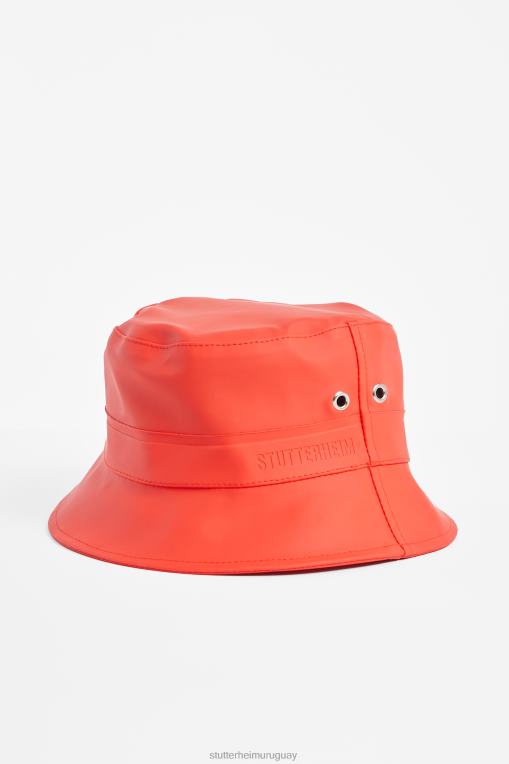 Stutterheim unisexo sombrero de pescador beckholmen N80T349 accesorios rojo desvanecido