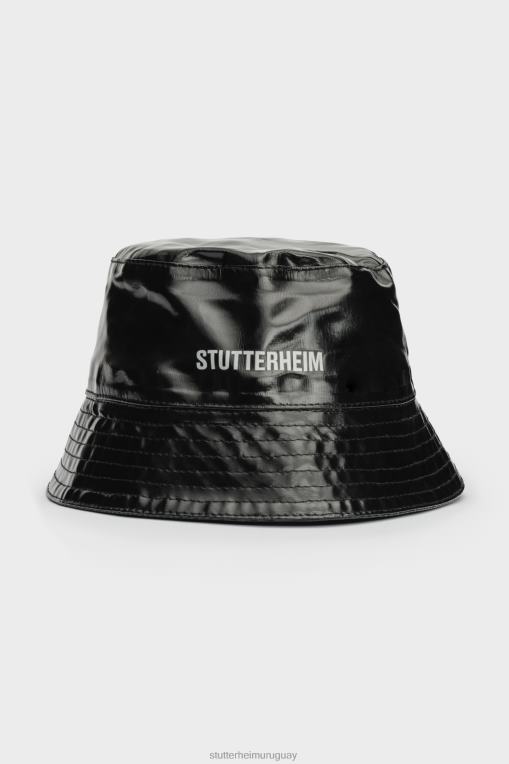 Stutterheim unisexo sombrero de pescador ópalo de skarholmen N80T386 accesorios negro