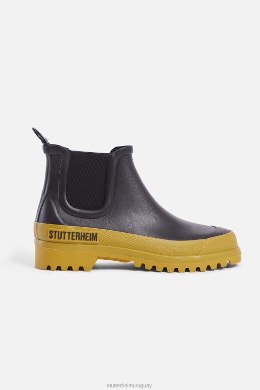 Stutterheim unisexo caminante de lluvia chelsea N80T166 calzado oro negro
