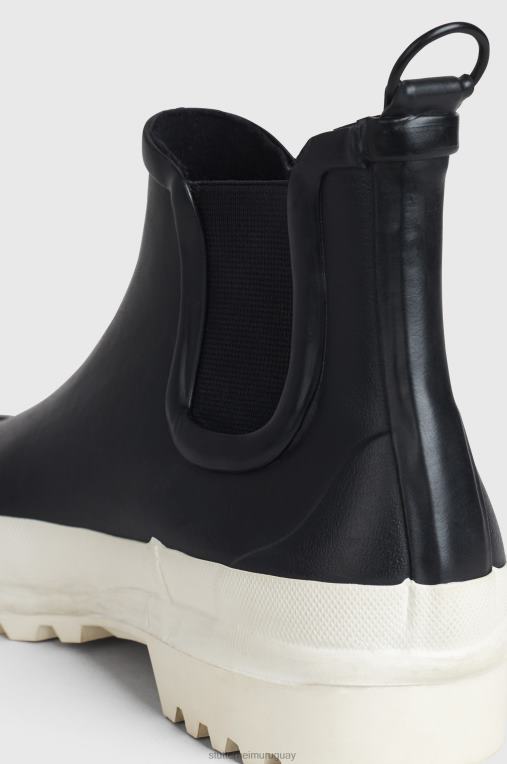 Stutterheim unisexo caminante de lluvia chelsea N80T167 calzado blanco negro