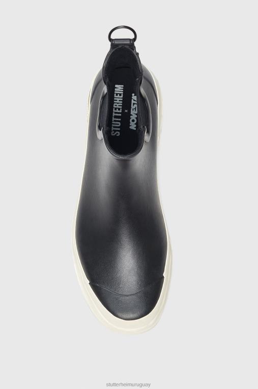 Stutterheim unisexo caminante de lluvia chelsea N80T167 calzado blanco negro
