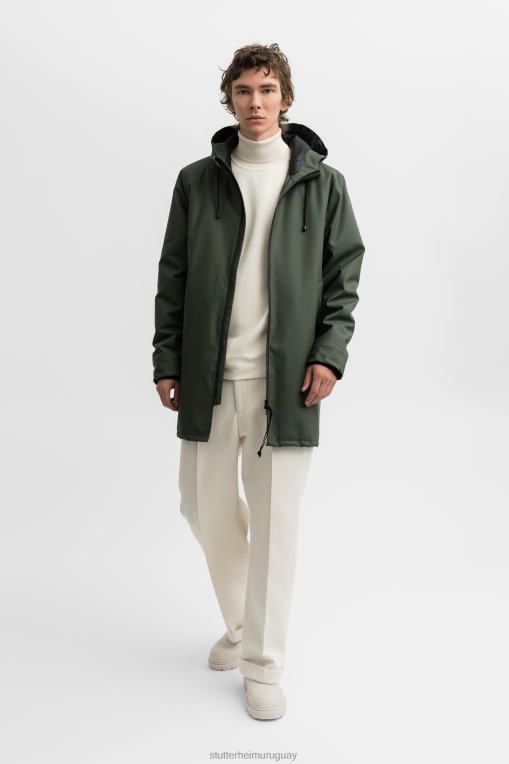 Stutterheim hombres chaqueta de invierno estocolmo N80T252 ropa verde