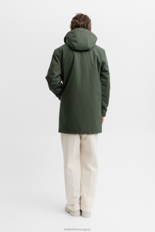 Stutterheim hombres chaqueta de invierno estocolmo N80T252 ropa verde