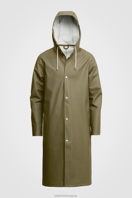 Stutterheim hombres chubasquero largo estampado Stockholm N80T105 ropa áloe