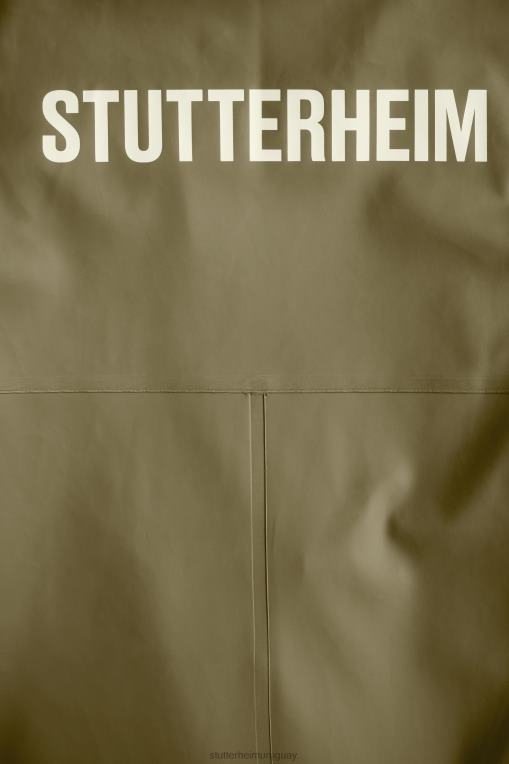 Stutterheim hombres chubasquero largo estampado Stockholm N80T105 ropa áloe