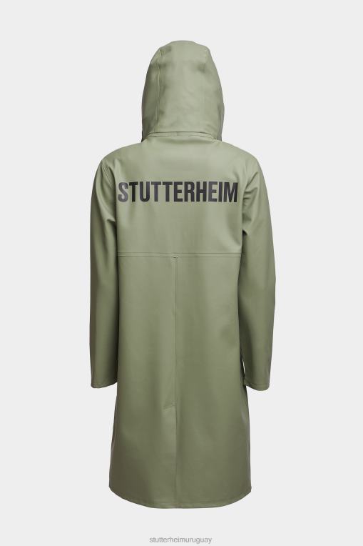 Stutterheim hombres chubasquero largo estampado Stockholm N80T218 ropa alfa alfa