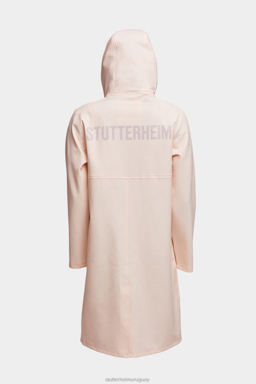 Stutterheim hombres chubasquero largo estampado Stockholm N80T220 ropa durazno