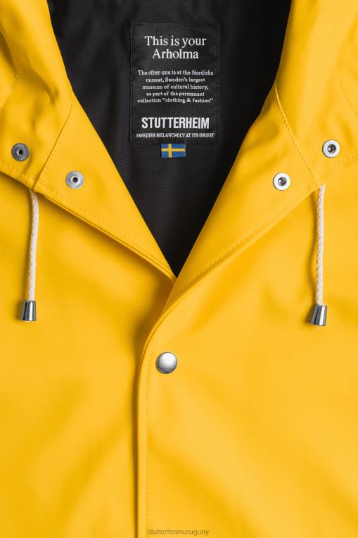 Stutterheim hombres impermeable arholma N80T124 ropa amarillo