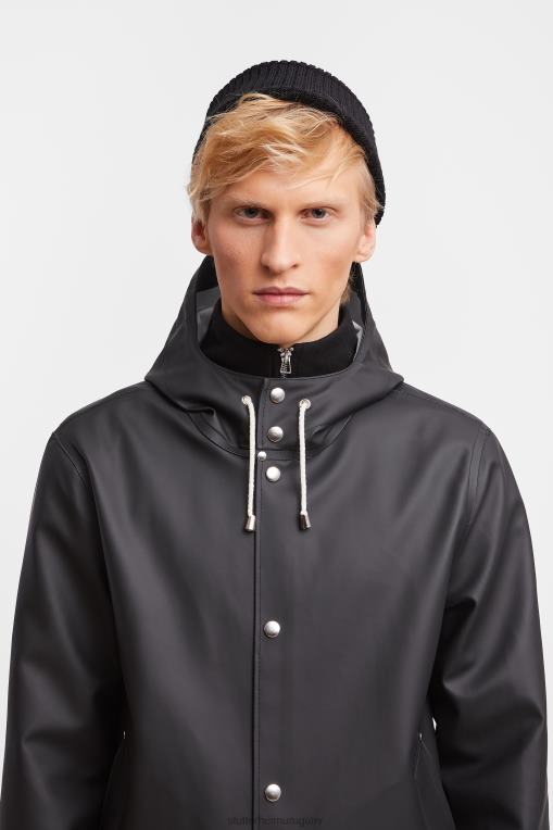 Stutterheim hombres impermeable de estocolmo N80T121 ropa negro