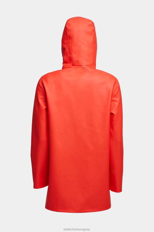 Stutterheim hombres impermeable de estocolmo N80T122 ropa rojo desvanecido