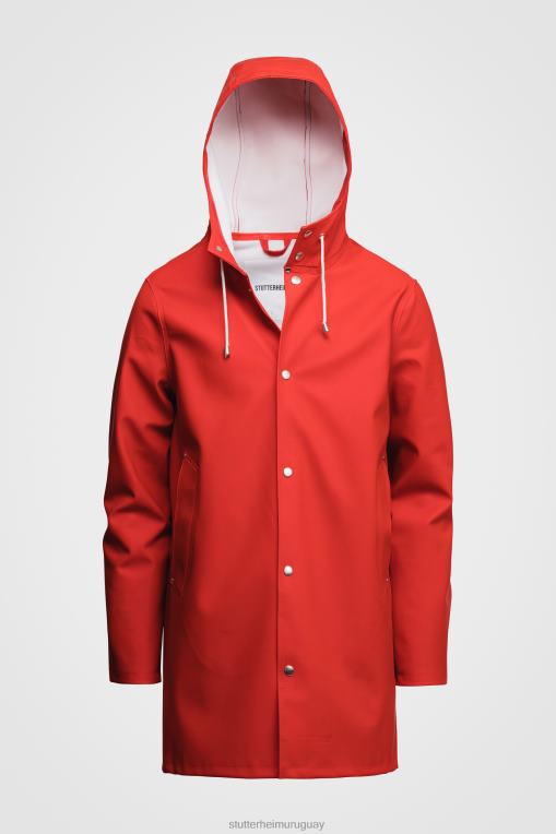 Stutterheim hombres impermeable de estocolmo N80T210 ropa rojo