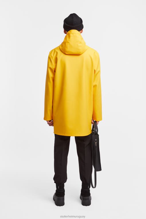 Stutterheim hombres impermeable de estocolmo N80T223 ropa amarillo