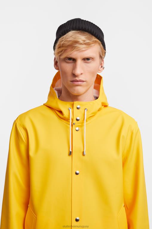 Stutterheim hombres impermeable de estocolmo N80T223 ropa amarillo