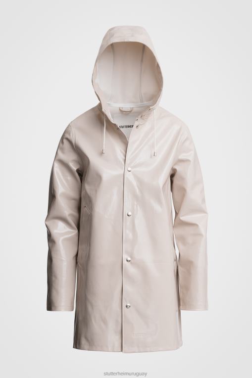 Stutterheim hombres impermeable estocolmo ópalo N80T228 ropa arena clara