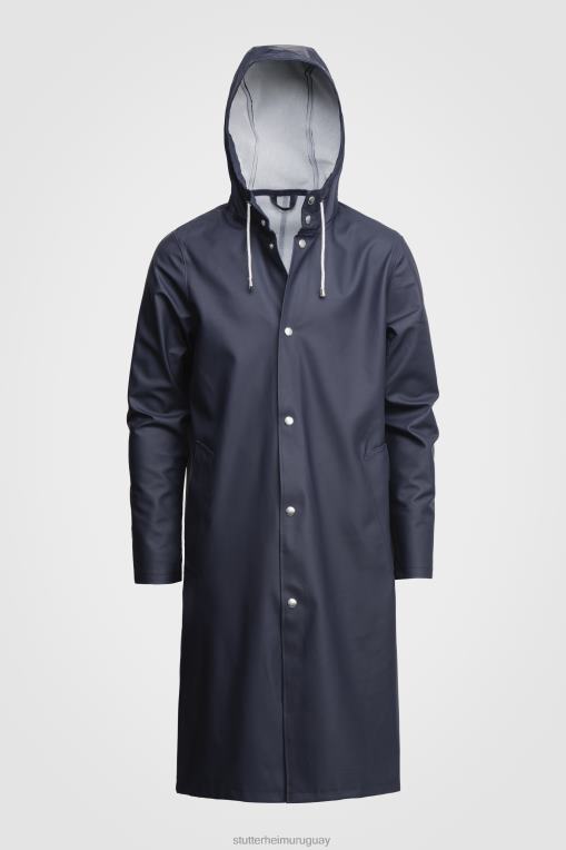 Stutterheim hombres impermeable largo estocolmo N80T128 ropa Armada