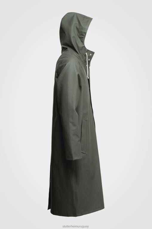 Stutterheim hombres impermeable largo estocolmo N80T130 ropa verde