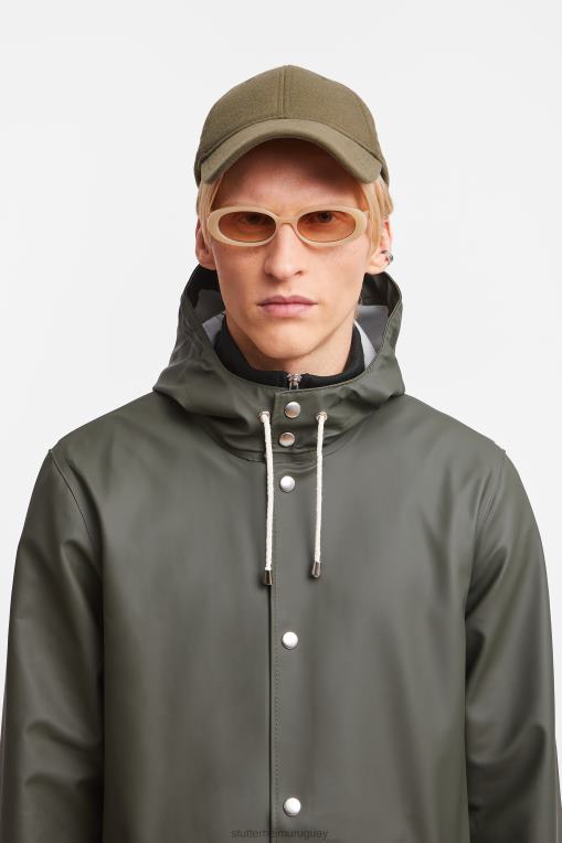 Stutterheim hombres impermeable largo estocolmo N80T130 ropa verde