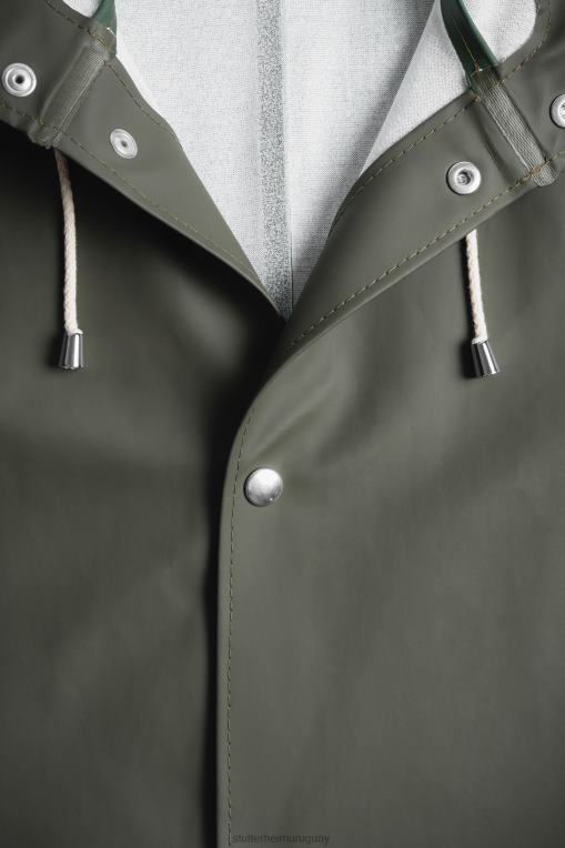 Stutterheim hombres impermeable largo estocolmo N80T130 ropa verde