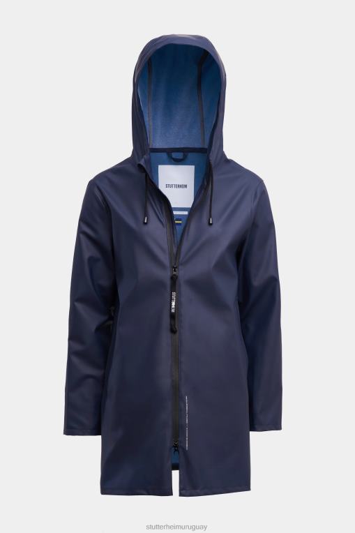 Stutterheim hombres impermeable ligero con cremallera estocolmo N80T94 ropa Armada