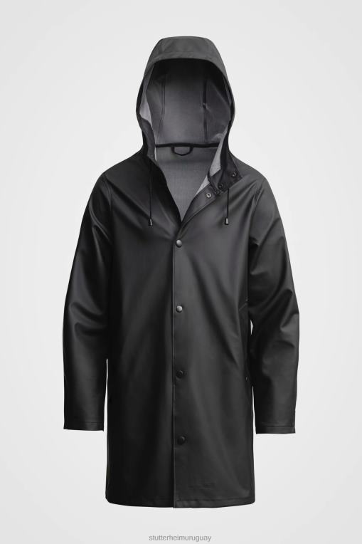 Stutterheim hombres impermeable ligero estocolmo N80T107 ropa negro