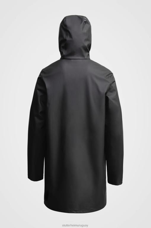 Stutterheim hombres impermeable ligero estocolmo N80T107 ropa negro