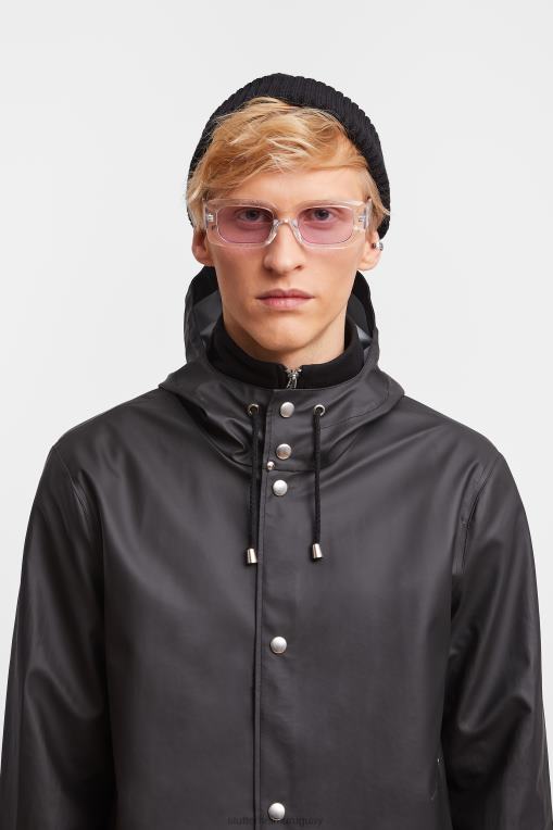 Stutterheim hombres impermeable ligero estocolmo N80T107 ropa negro