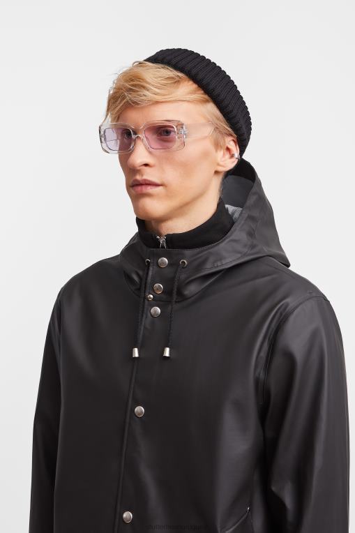 Stutterheim hombres impermeable ligero estocolmo N80T107 ropa negro