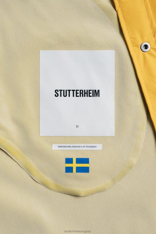 Stutterheim hombres impermeable ligero estocolmo N80T114 ropa amarillo