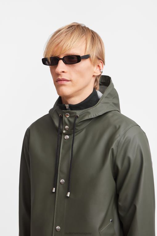 Stutterheim hombres impermeable ligero estocolmo N80T119 ropa verde