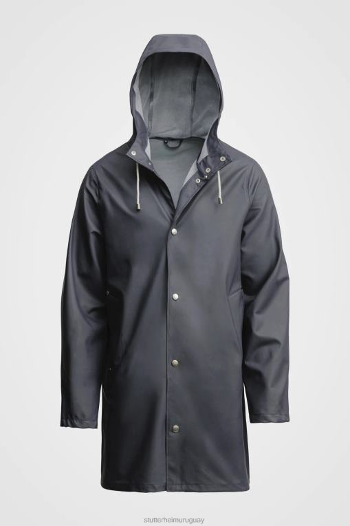 Stutterheim hombres impermeable ligero estocolmo N80T134 ropa carbón