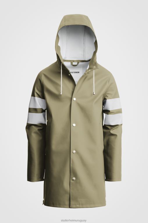 Stutterheim hombres impermeable para bicicleta estocolmo N80T233 ropa áloe