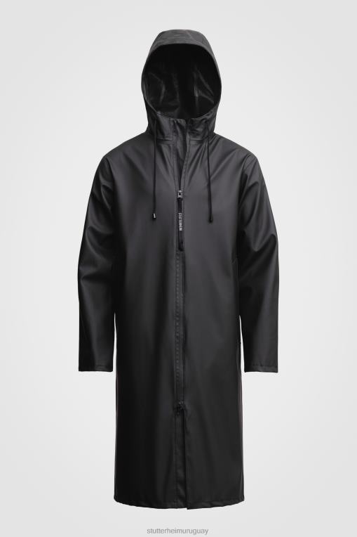 Stutterheim hombres parka camden N80T148 ropa negro