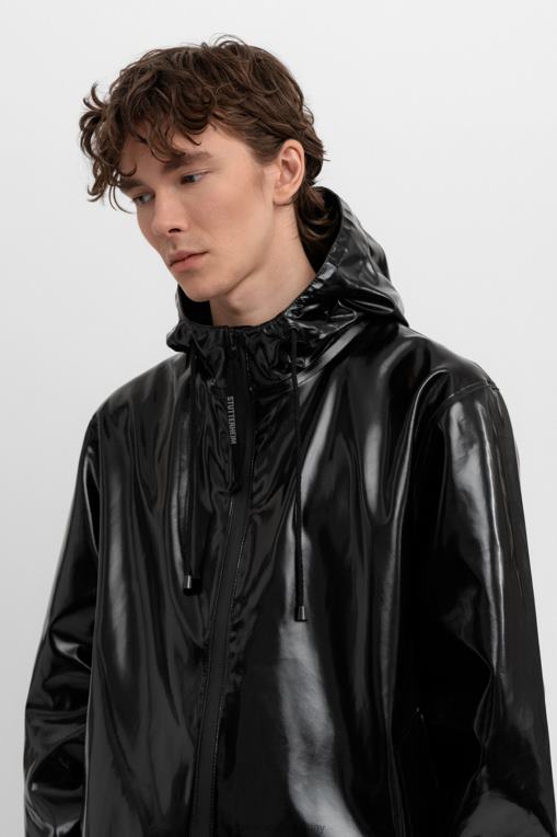 Stutterheim hombres parka camden ópalo N80T149 ropa negro