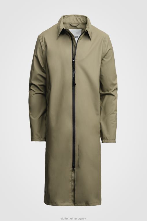 Stutterheim hombres parka ligera portabello N80T216 ropa áloe