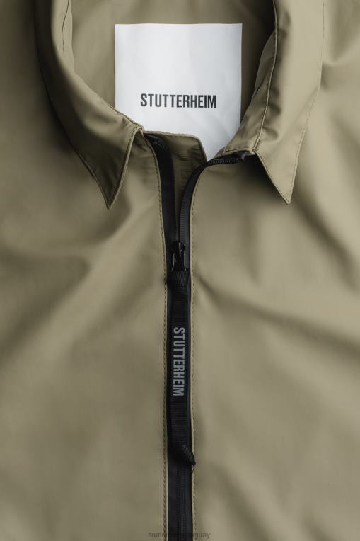 Stutterheim hombres parka ligera portabello N80T216 ropa áloe