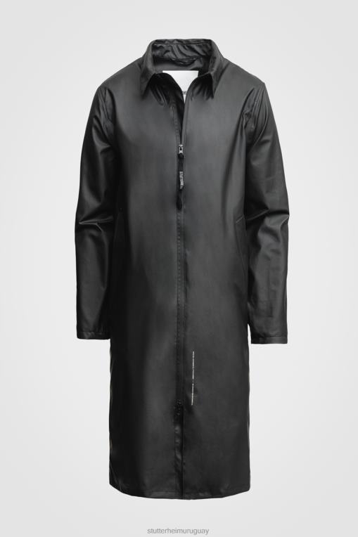 Stutterheim hombres parka ligera portabello N80T217 ropa negro