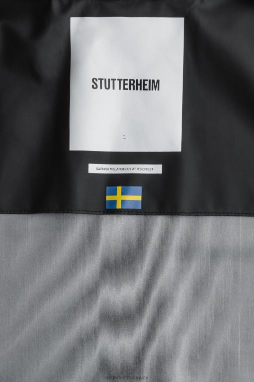 Stutterheim hombres sobrecamisa ligera notting hill N80T213 ropa negro