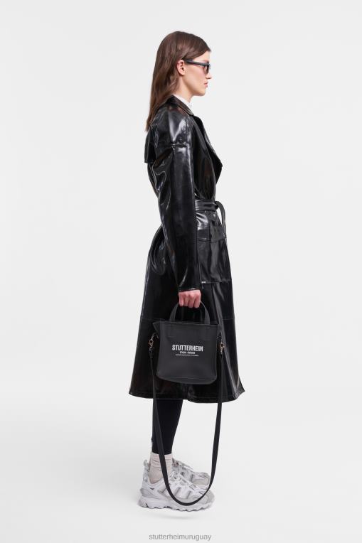 Stutterheim mujer gabardina kista ópalo N80T183 ropa negro