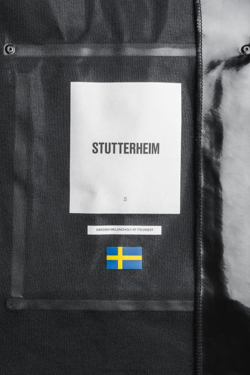 Stutterheim mujer gabardina kista ópalo N80T183 ropa negro