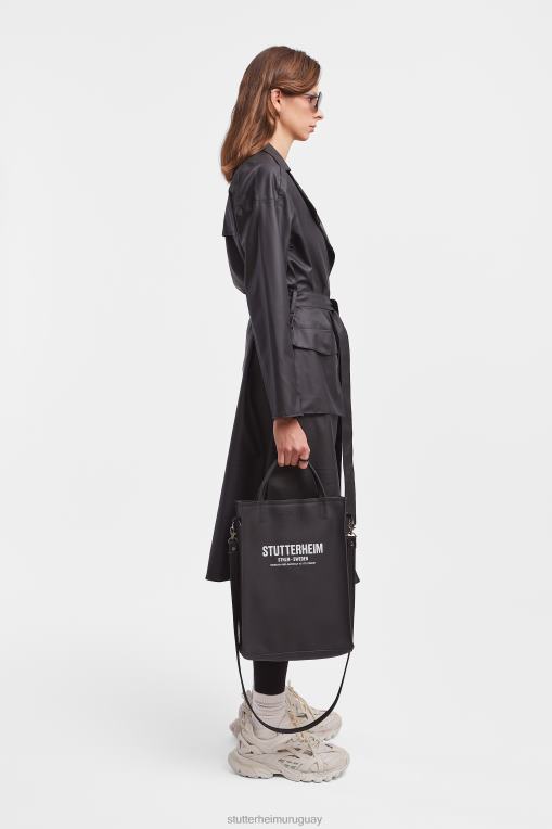 Stutterheim mujer gabardina ligera kista N80T80 ropa negro