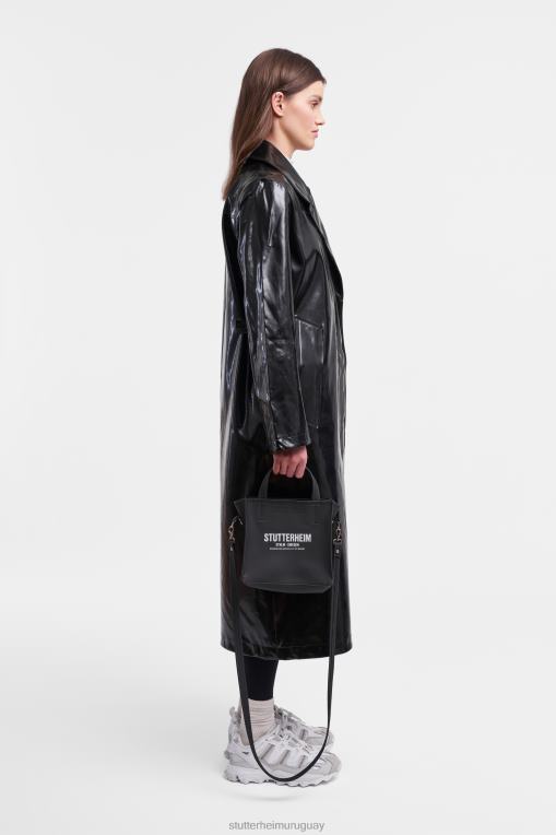 Stutterheim mujer gabardina mayfair ópalo N80T193 ropa negro