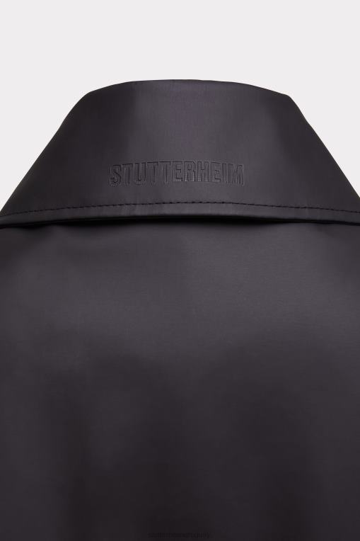 Stutterheim mujer impermeable largo hornstull N80T78 ropa negro