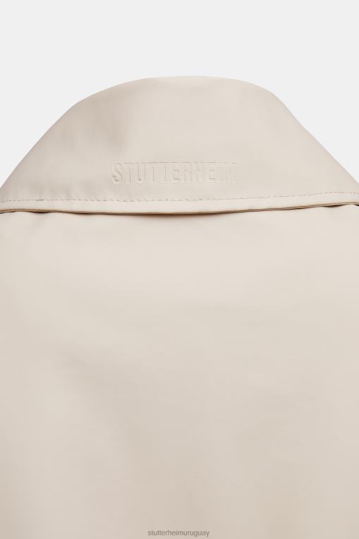 Stutterheim mujer impermeable largo hornstull N80T79 ropa ostra