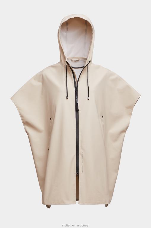 Stutterheim mujer poncho ligero con cremallera lomma N80T83 ropa ostra