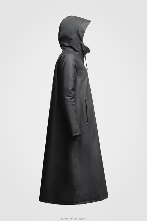 Stutterheim mujer chubasquero largo de invierno mosebacke N80T204 ropa negro