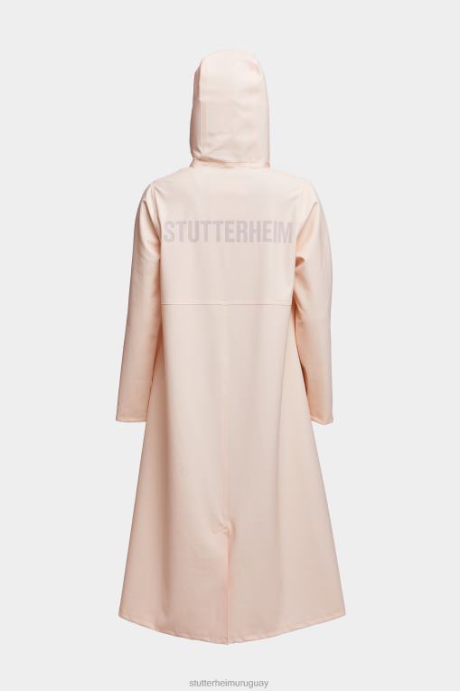 Stutterheim mujer chubasquero largo estampado mosebacke N80T73 ropa durazno