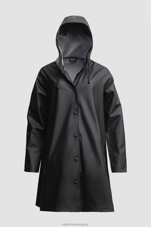 Stutterheim mujer chubasquero ligero mosebacke N80T30 ropa negro